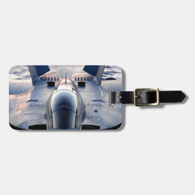 Military jet luggage tag (Front Horizontal)