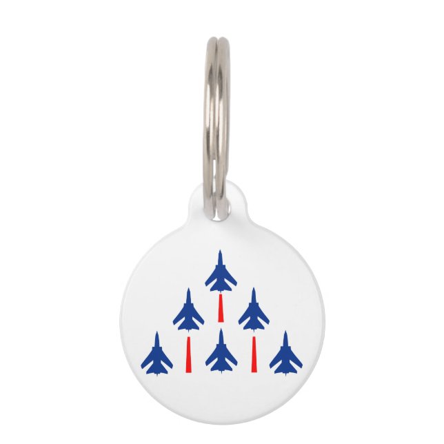 Military Jets Pet Tag (Front)