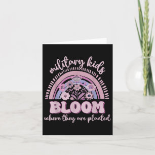 Military Kid Dandelion Bloom Where Theyre Planted  Card
