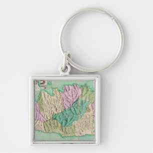 Military map of Corsica, 1768 Key Ring