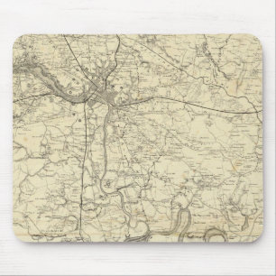 Military Map of the United States Mouse Pad