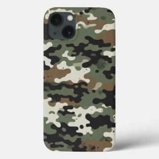Military Maze Pattern iPhone 13 Case