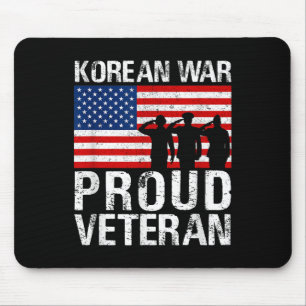 Military Men Women Proud Korean War Veteran Mouse Pad