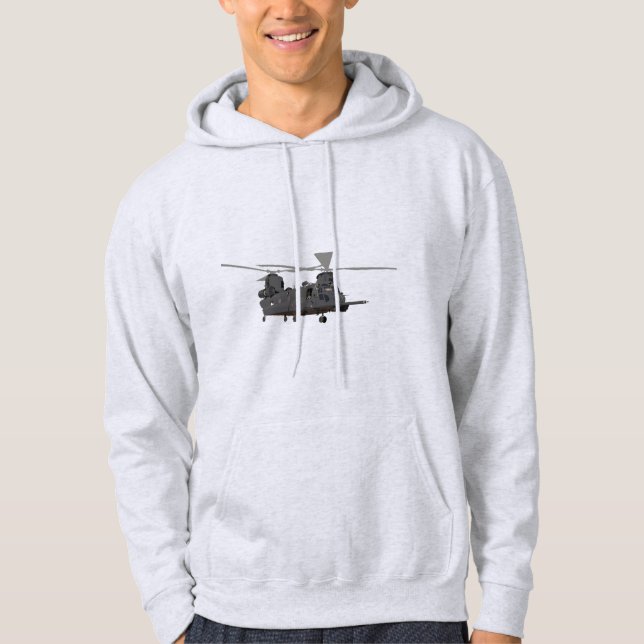 Military MH-47 Chinook Helicopter Hoodie (Front)