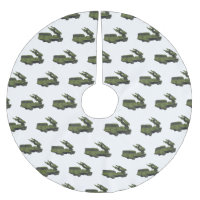 Military missile truck cartoon illustration