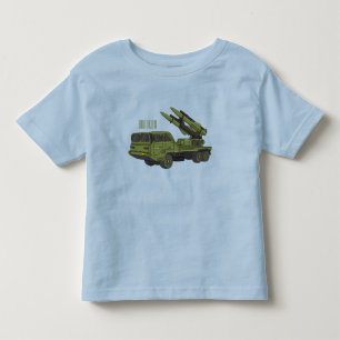 Military missile truck cartoon illustration toddler T-Shirt