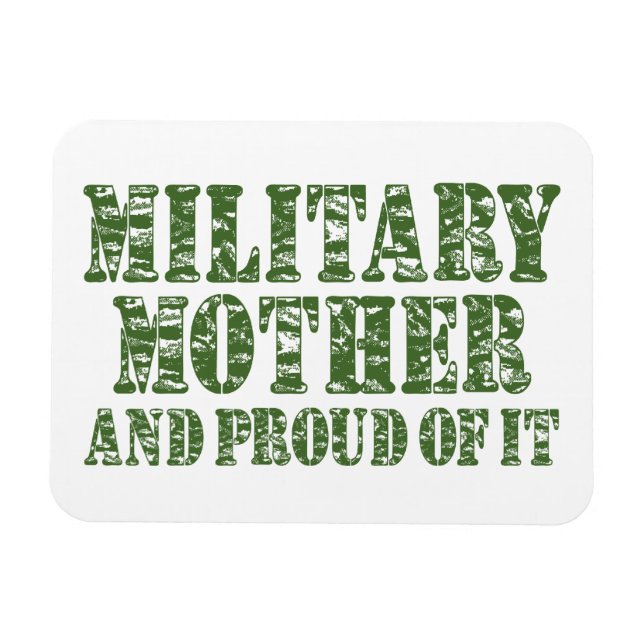 Military Mother & Proud of it Magnet (Horizontal)