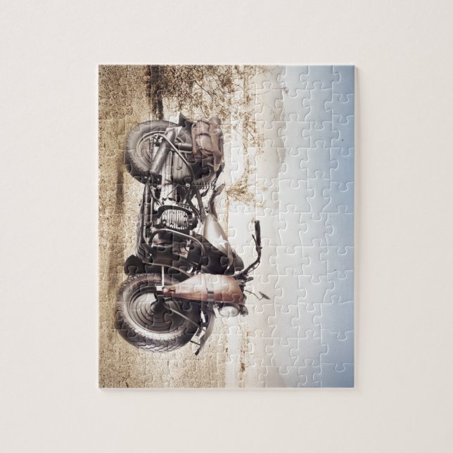 Military Motorcycle Jigsaw Puzzle (Vertical)