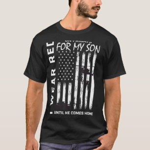 Military Mum Dad I Wear Red On Friday Son Support T-Shirt