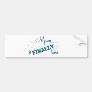 Military Mum-Homecoming bumper sticker