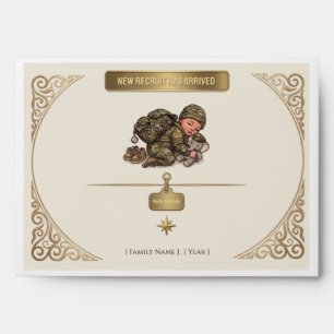 Military New Recruit Envelope — Baby