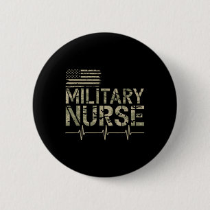 Military Nurse, American Veteran Va Nursing Corp  6 Cm Round Badge