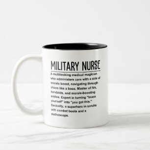 Military Nurse Two-Tone Coffee Mug