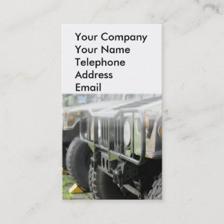 Military Off-Road Vehicles Business Card