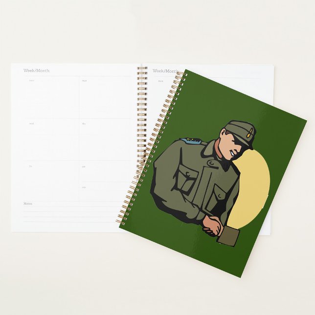 Military Officer Retro Army Soldier  Planner (Creator Uploaded)