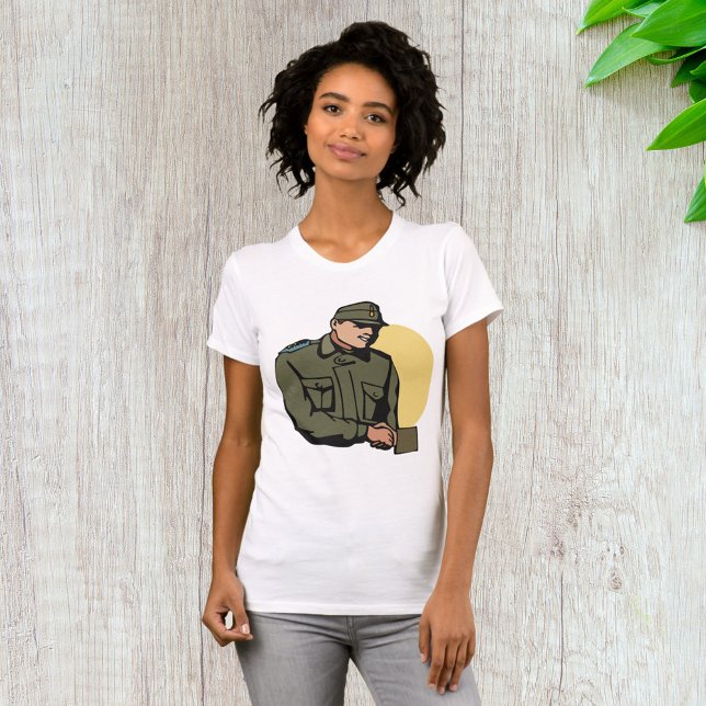 Military Officer Retro Army Soldier  T-Shirt (Creator Uploaded)