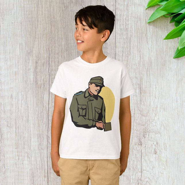 Military Officer Retro Army Soldier  T-Shirt (Creator Uploaded)