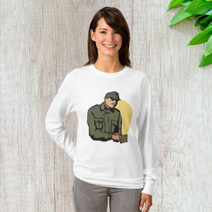 Military Officer Retro Army Soldier T-Shirt
