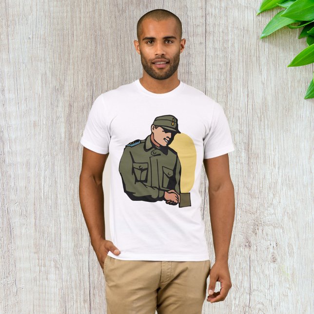 Military Officer Retro Army Soldier  T-Shirt (Creator Uploaded)