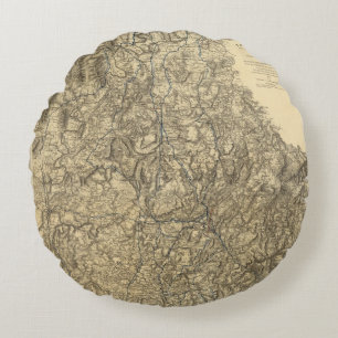 Military Operations of the Atlanta Campaign 2 Round Cushion