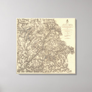 Military Operations of the Atlanta Campaign 3 Canvas Print