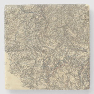 Military Operations of the Atlanta Campaign 3 Stone Coaster