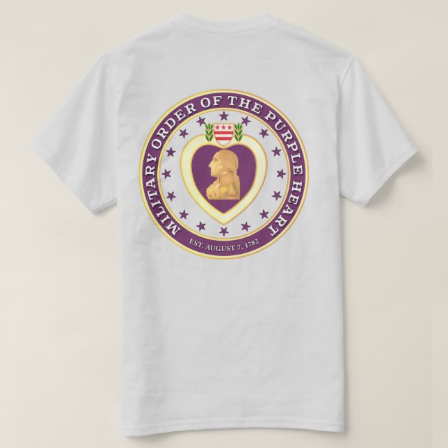 Military Order of the Purple Heart 2 T-Shirt (Design Back)