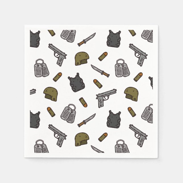 Military Paper Napkin (Front)