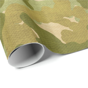 Military pattern wrapping paper