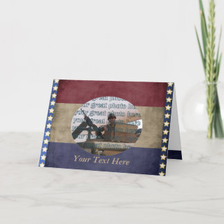 Military Photo Frame Custom Personalised Card