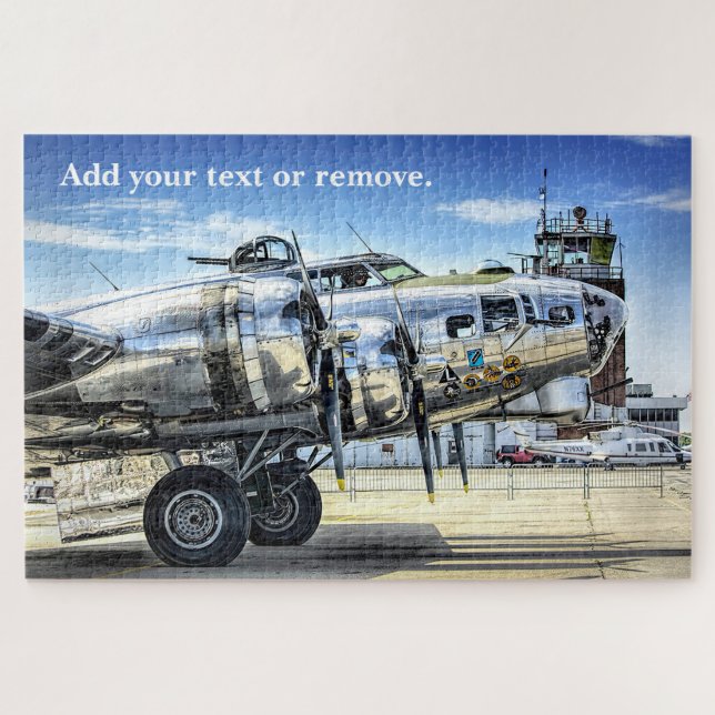 Military photo of a B-17 Flying Fortress aeroplane Jigsaw Puzzle (Horizontal)