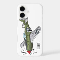 Military plane cartoon illustration 