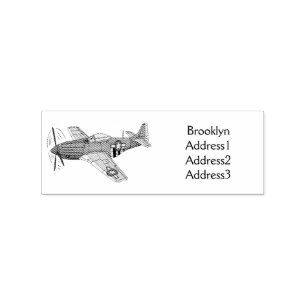 Military plane cartoon illustration rubber stamp