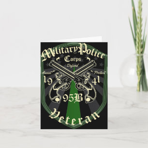 Military Police 95 Bravo Veteran Card