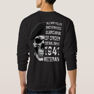 Military Police Brotherhood Veteran Skull Sweatshirt