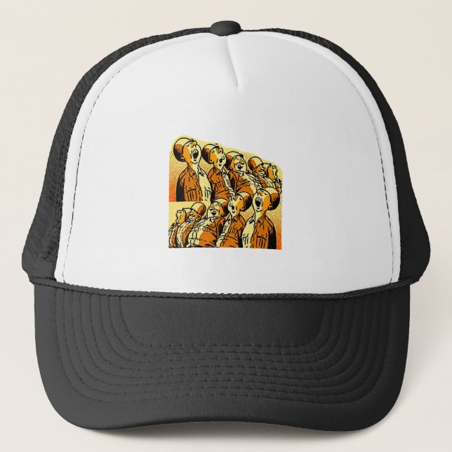 Military police choir singing trucker hat (Front)