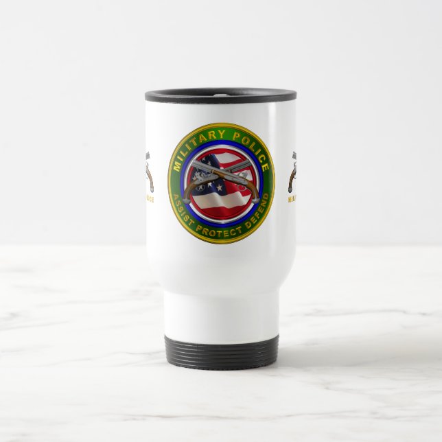 Military Police Corps Veteran  Travel Mug (Center)