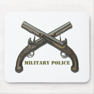 Military Police Crossed Pistols Mouse Pad