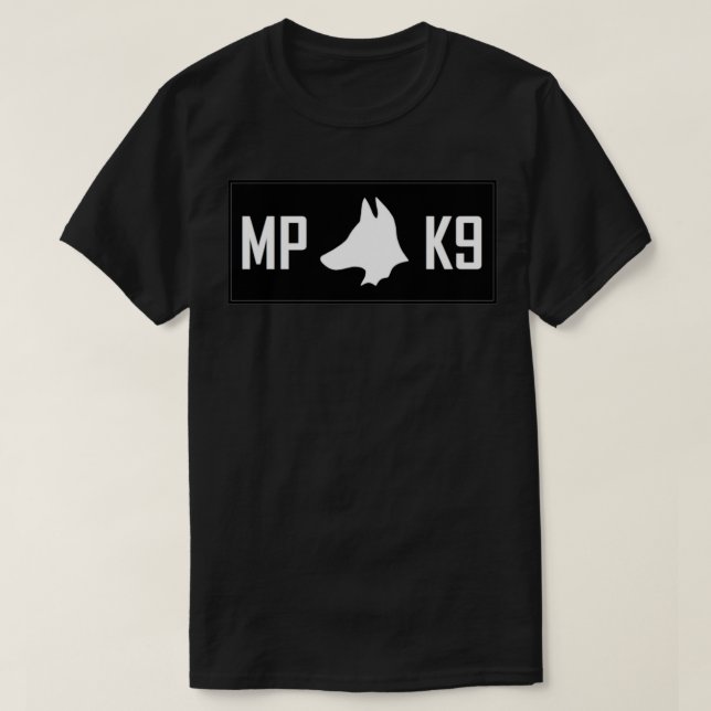 Military Police K9 7 T-Shirt (Design Front)