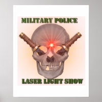 Military Police Laser Light Show
