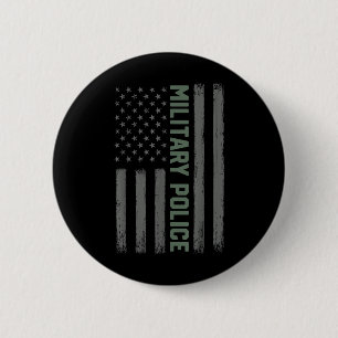 Military Police Shirt American Flag _ Proud Usa Ve 6 Cm Round Badge