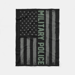 Military Police Shirt American Flag _ Proud Usa Ve Fleece Blanket