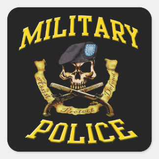 Military Police Skull n Pistols Sticker