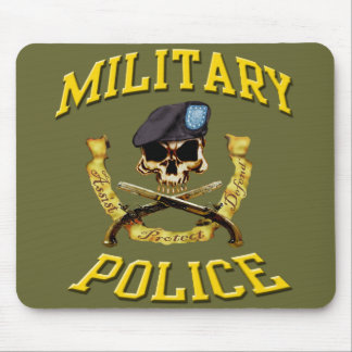 Military Police Skull w Pistols mousepad