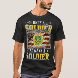 Military Police Veteran Always a Soldier Military T-Shirt