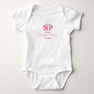 MILITARY PRINCESS BABY BODYSUIT