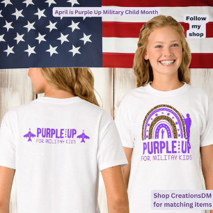 Military - Purple Up Military Child T-Shirt