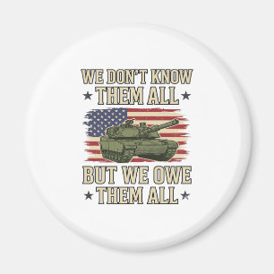 Military Remembrance Tank Patriotic Shirt Design_1 Magnet