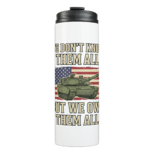 Military Remembrance Tank Patriotic Shirt Design_1 Thermal Tumbler