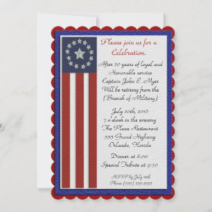 Military Retirement all branches Invitation